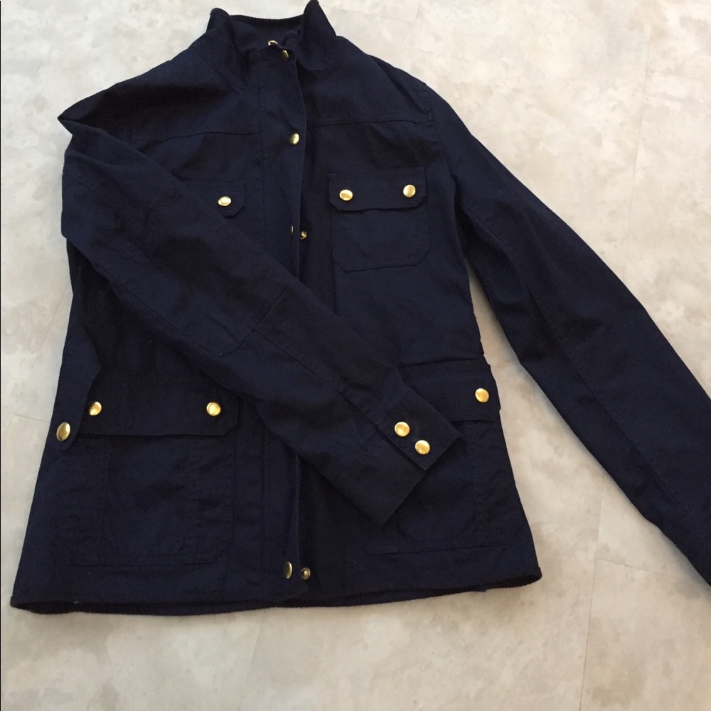 J.Crew Military Jacket Navy SIZE M
